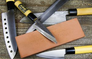 The Different Types of Japanese Kitchen Knives set of japanese kitchen knives and sharpening stone