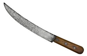 A Guide to Scimitar Knives vintage scimitar knife on white background